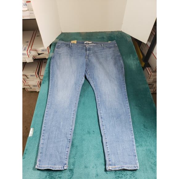 Levis 721 Jeans Size 22 W Womens Blue Pants Stretch Denim High Rise Skinny NWT - Picture 1 of 16